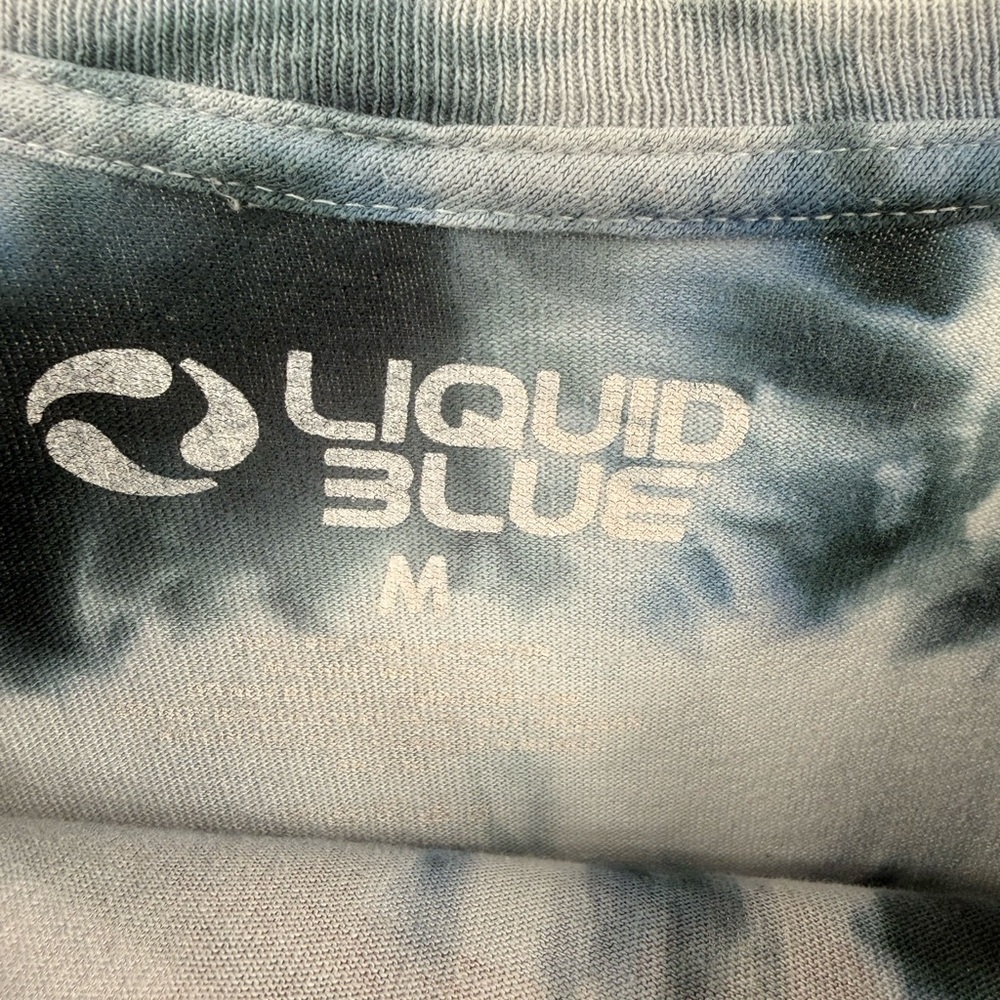 Liquid Blue Unisex Vintage 90s Metallica Destroyer 76 Tie Dye TShirt Size Medium - Picture 3 of 4